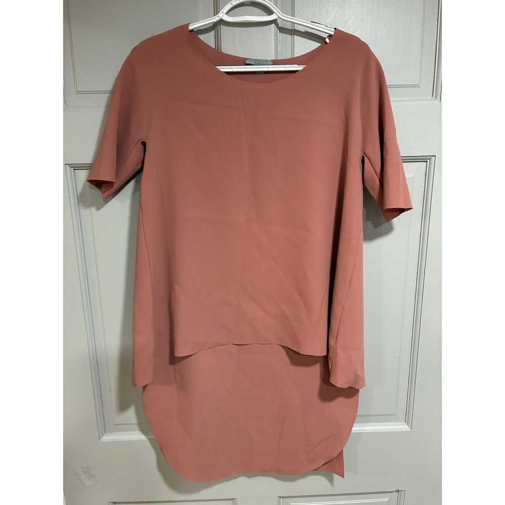 COS Womens Tunic Top Mauve Pink Size‎ 4 High Low Dressy Casual Blouse Office